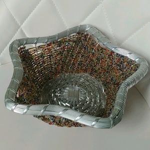 Beaded Star Basket